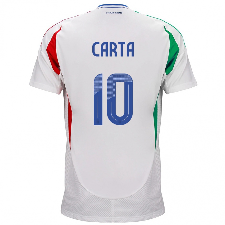 Vaikiškas Italija Antonella Carta #10 Baltas Išvykos Marškinėliai 24-26 T-Shirt