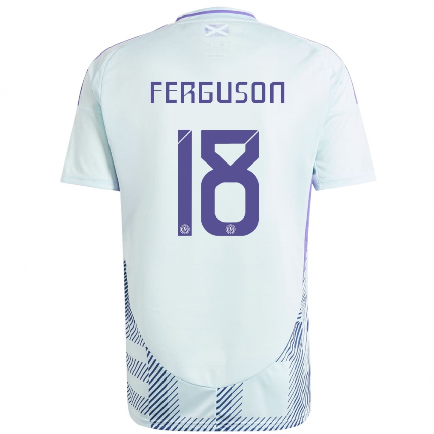Vaikiškas Škotija Lewis Ferguson #18 Šviesiai Mėtų Mėlyna Išvykos Marškinėliai 24-26 T-Shirt