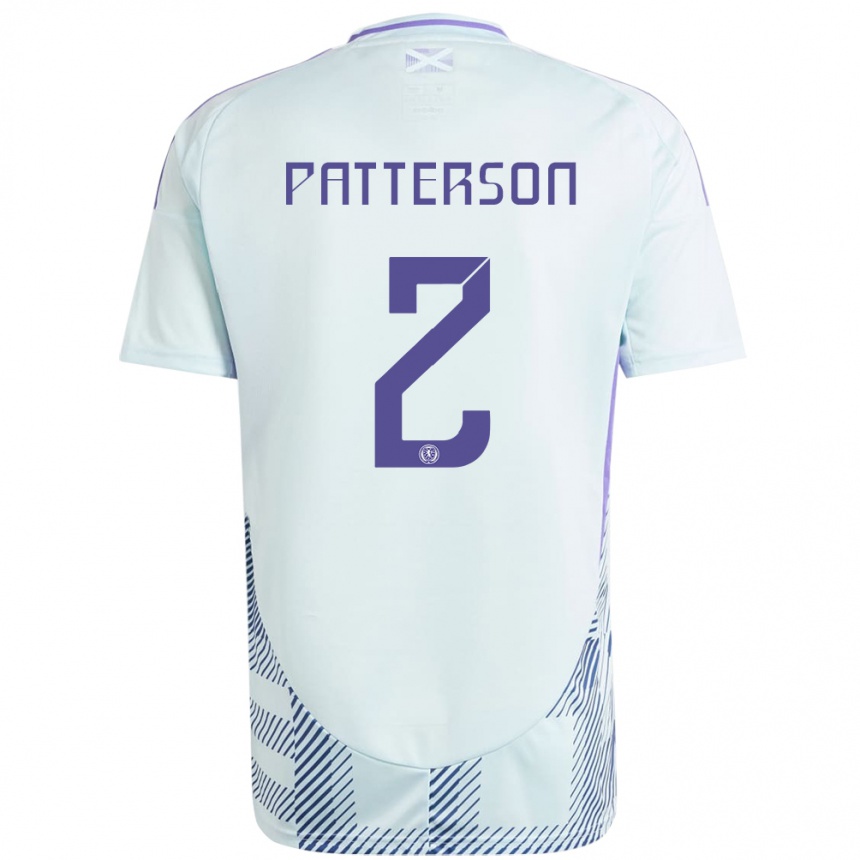 Vaikiškas Škotija Nathan Patterson #2 Šviesiai Mėtų Mėlyna Išvykos Marškinėliai 24-26 T-Shirt