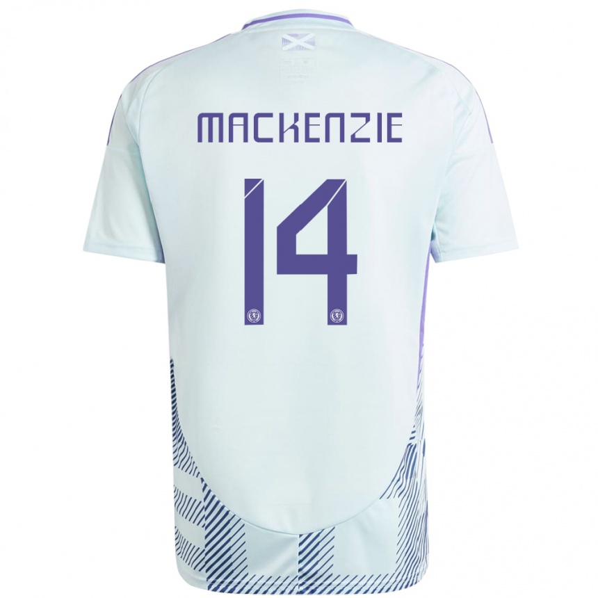 Vaikiškas Škotija Magnus Mackenzie #14 Šviesiai Mėtų Mėlyna Išvykos Marškinėliai 24-26 T-Shirt