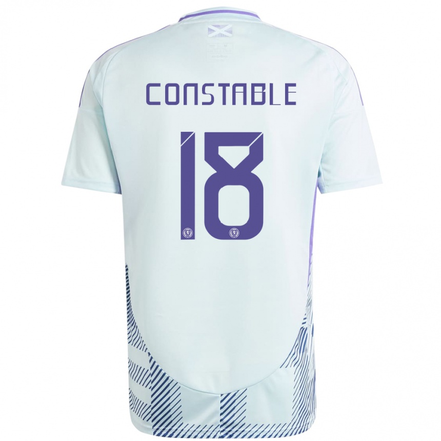 Vaikiškas Škotija Scott Constable #18 Šviesiai Mėtų Mėlyna Išvykos Marškinėliai 24-26 T-Shirt