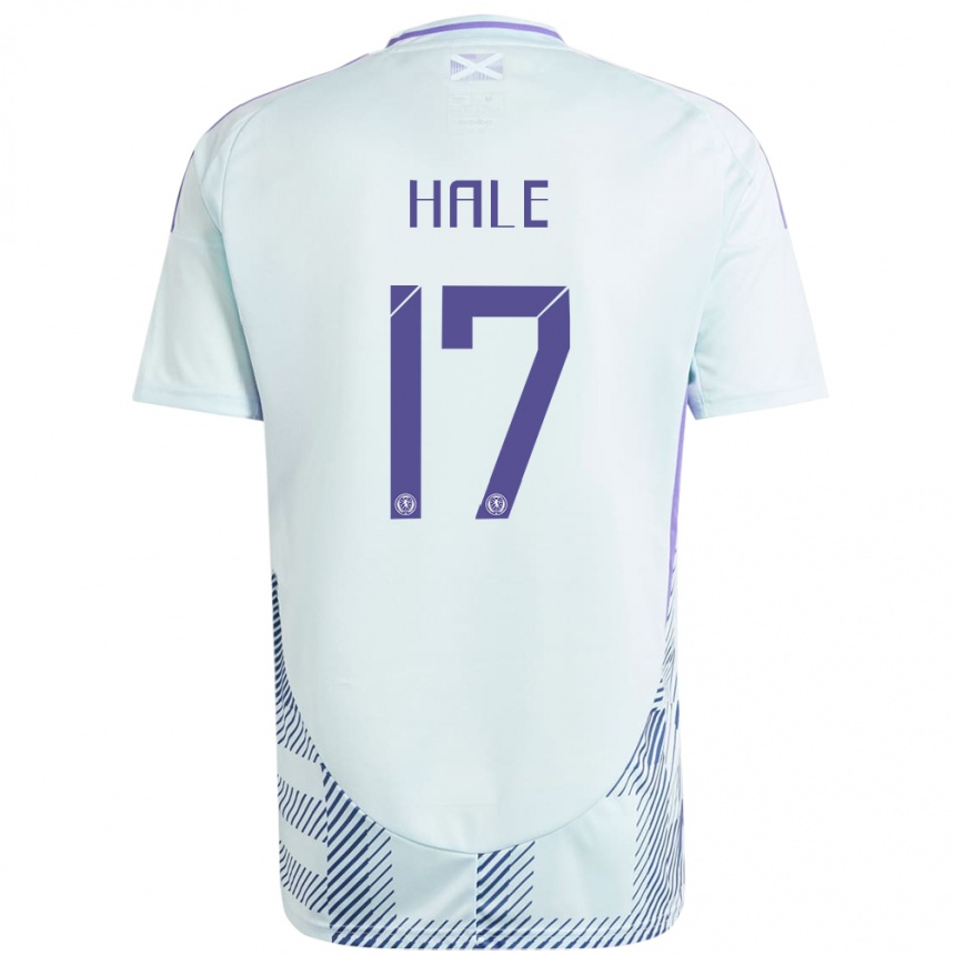 Vaikiškas Škotija Finlay Hale #17 Šviesiai Mėtų Mėlyna Išvykos Marškinėliai 24-26 T-Shirt