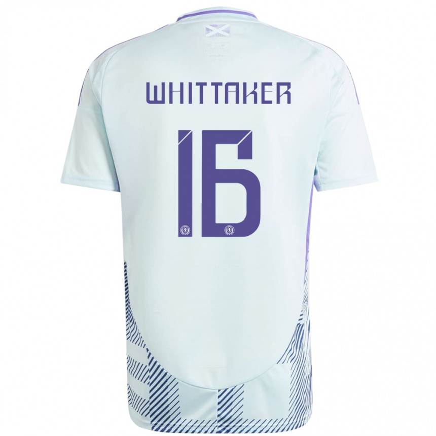 Vaikiškas Škotija Rory Whittaker #16 Šviesiai Mėtų Mėlyna Išvykos Marškinėliai 24-26 T-Shirt