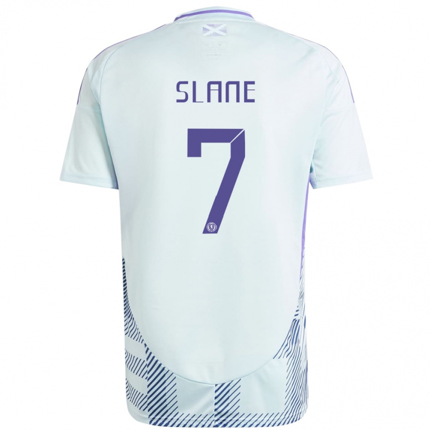 Vaikiškas Škotija Paul Slane #7 Šviesiai Mėtų Mėlyna Išvykos Marškinėliai 24-26 T-Shirt