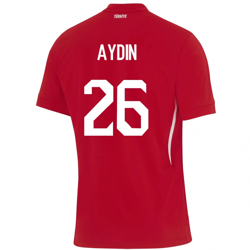 Vaikiškas Turkija Oğuz Aydın #26 Raudona Išvykos Marškinėliai 24-26 T-Shirt