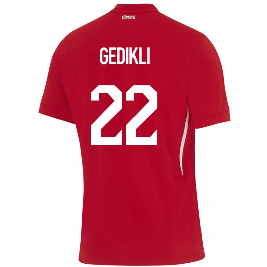 Vaikiškas Turkija Berkant Gedikli #22 Raudona Išvykos Marškinėliai 24-26 T-Shirt