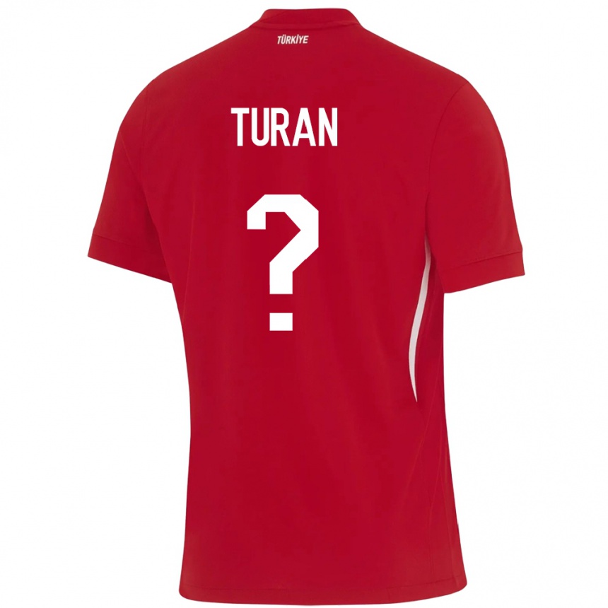 Vaikiškas Turkija Hasan Turan #0 Raudona Išvykos Marškinėliai 24-26 T-Shirt