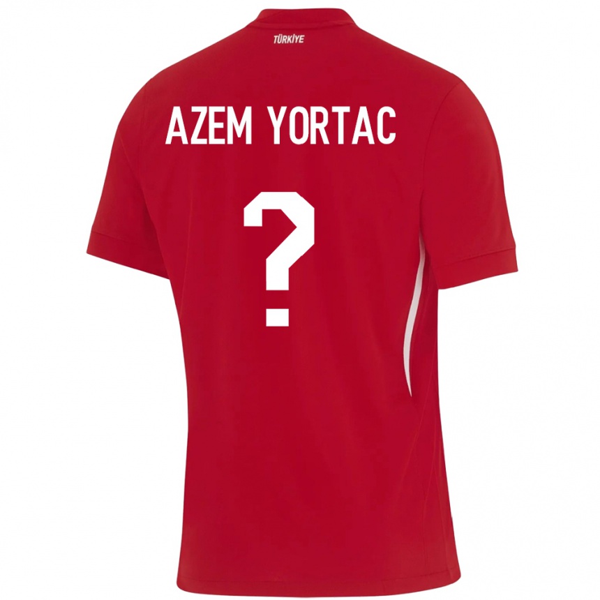 Vaikiškas Turkija Mustafa Azem Yortaç #0 Raudona Išvykos Marškinėliai 24-26 T-Shirt