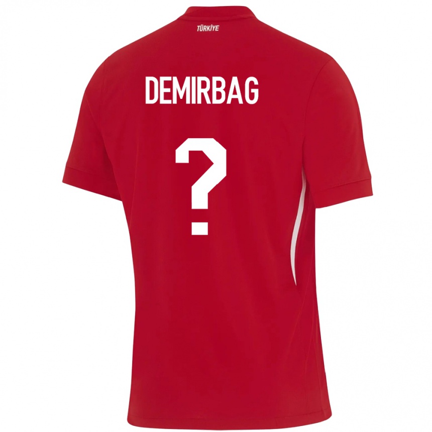 Vaikiškas Turkija Ozan Demirbağ #0 Raudona Išvykos Marškinėliai 24-26 T-Shirt