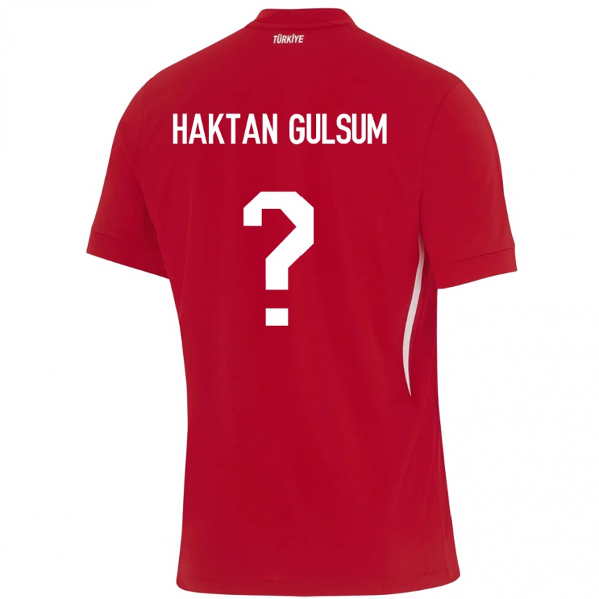 Vaikiškas Turkija Ayaz Haktan Gülsüm #0 Raudona Išvykos Marškinėliai 24-26 T-Shirt