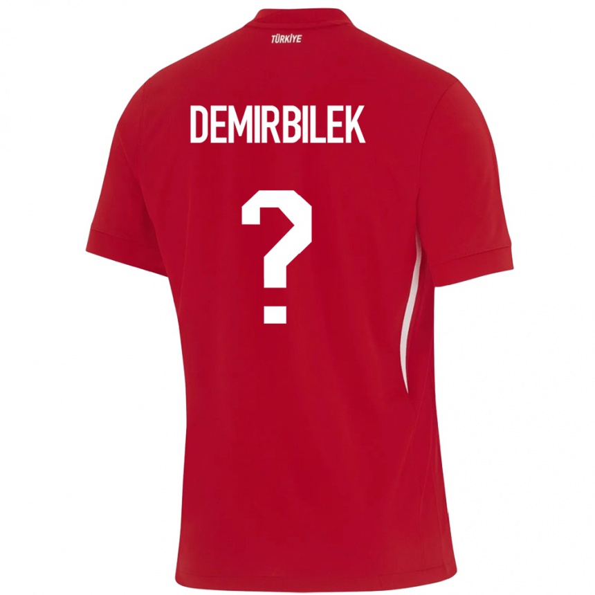 Vaikiškas Turkija Ali Demirbilek #0 Raudona Išvykos Marškinėliai 24-26 T-Shirt