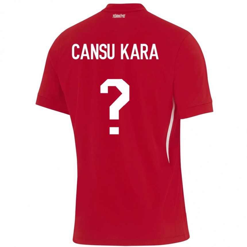 Vaikiškas Turkija İlayda Cansu Kara #0 Raudona Išvykos Marškinėliai 24-26 T-Shirt