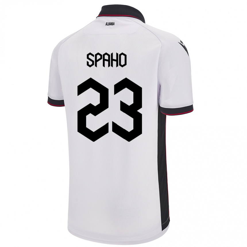 Vaikiškas Albanija Klesjana Spaho #23 Baltas Išvykos Marškinėliai 24-26 T-Shirt