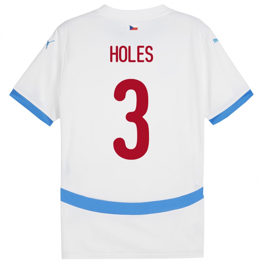 Vaikiškas Čekija Tomas Holes #3 Baltas Išvykos Marškinėliai 24-26 T-Shirt