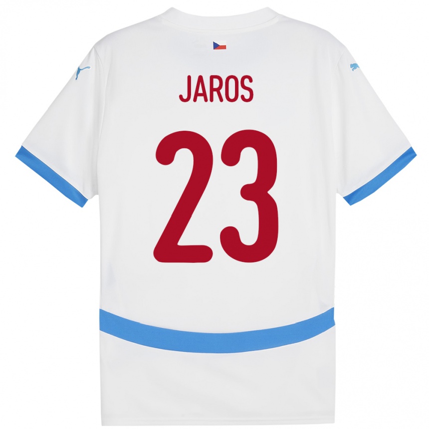 Vaikiškas Čekija Vitezslav Jaros #23 Baltas Išvykos Marškinėliai 24-26 T-Shirt