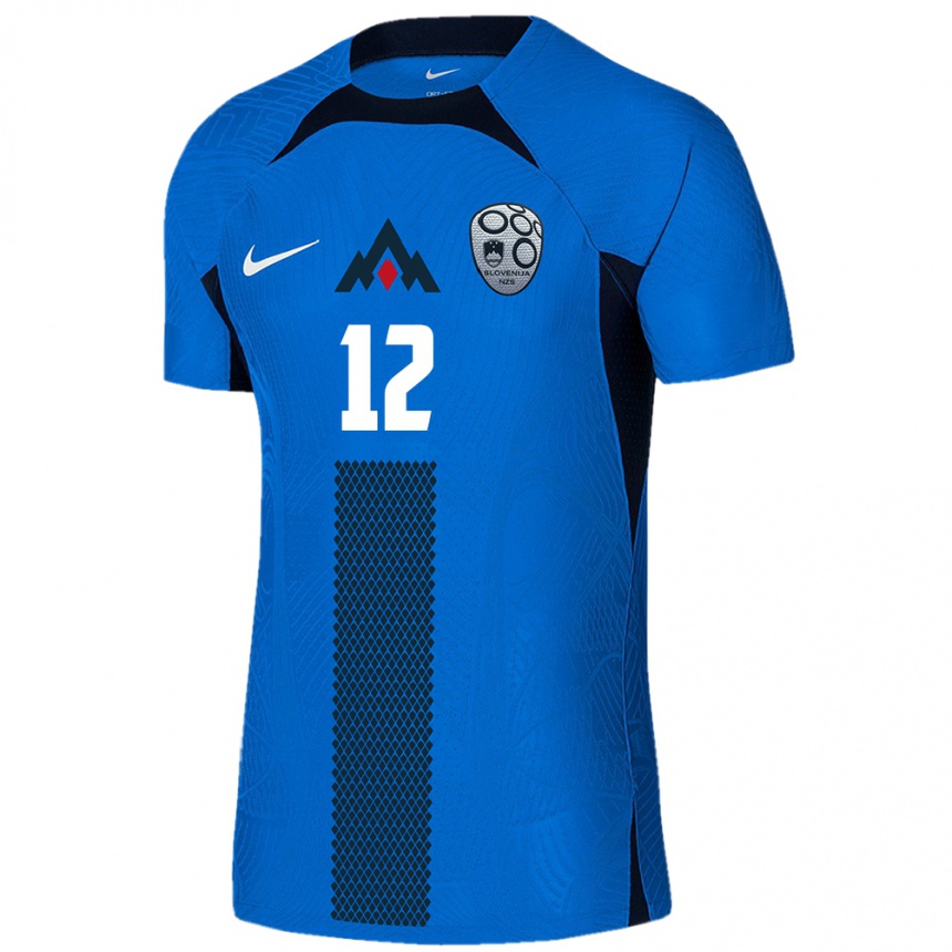 Vaikiškas Slovėnija Tanej Handanovic #12 Mėlyna Išvykos Marškinėliai 24-26 T-Shirt