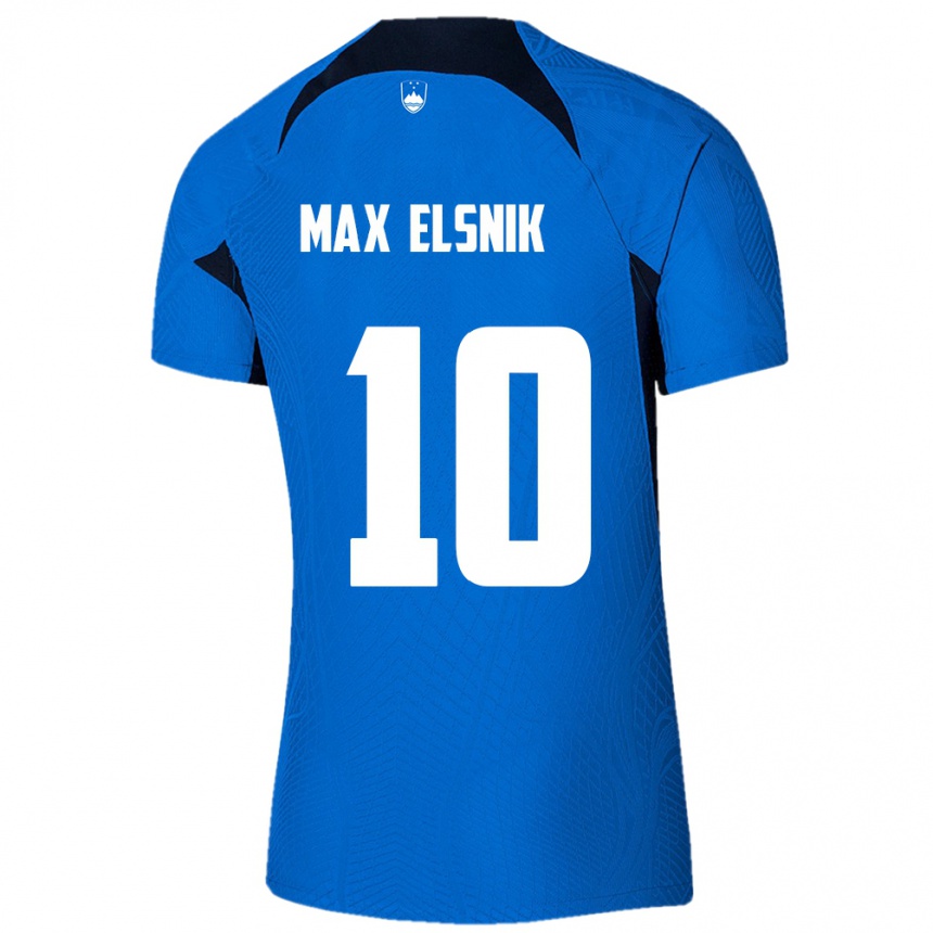 Vaikiškas Slovėnija Timi Max Elsnik #10 Mėlyna Išvykos Marškinėliai 24-26 T-Shirt