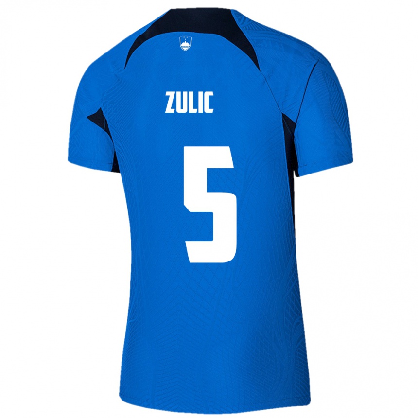 Vaikiškas Slovėnija Anel Zulic #5 Mėlyna Išvykos Marškinėliai 24-26 T-Shirt