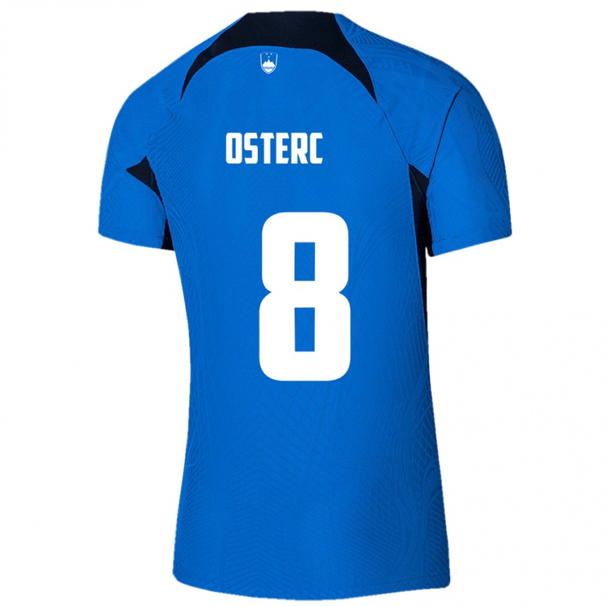 Vaikiškas Slovėnija Niko Osterc #8 Mėlyna Išvykos Marškinėliai 24-26 T-Shirt