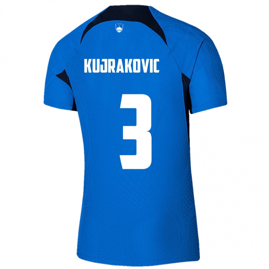 Vaikiškas Slovėnija Minel Kujrakovic #3 Mėlyna Išvykos Marškinėliai 24-26 T-Shirt