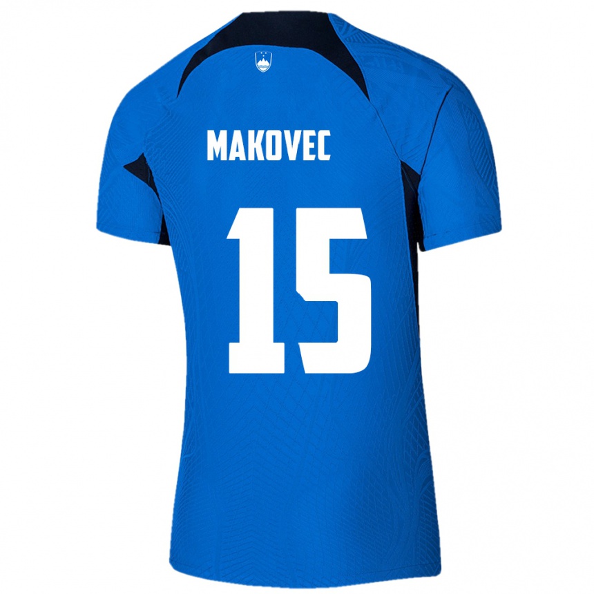 Vaikiškas Slovėnija Sara Makovec #15 Mėlyna Išvykos Marškinėliai 24-26 T-Shirt