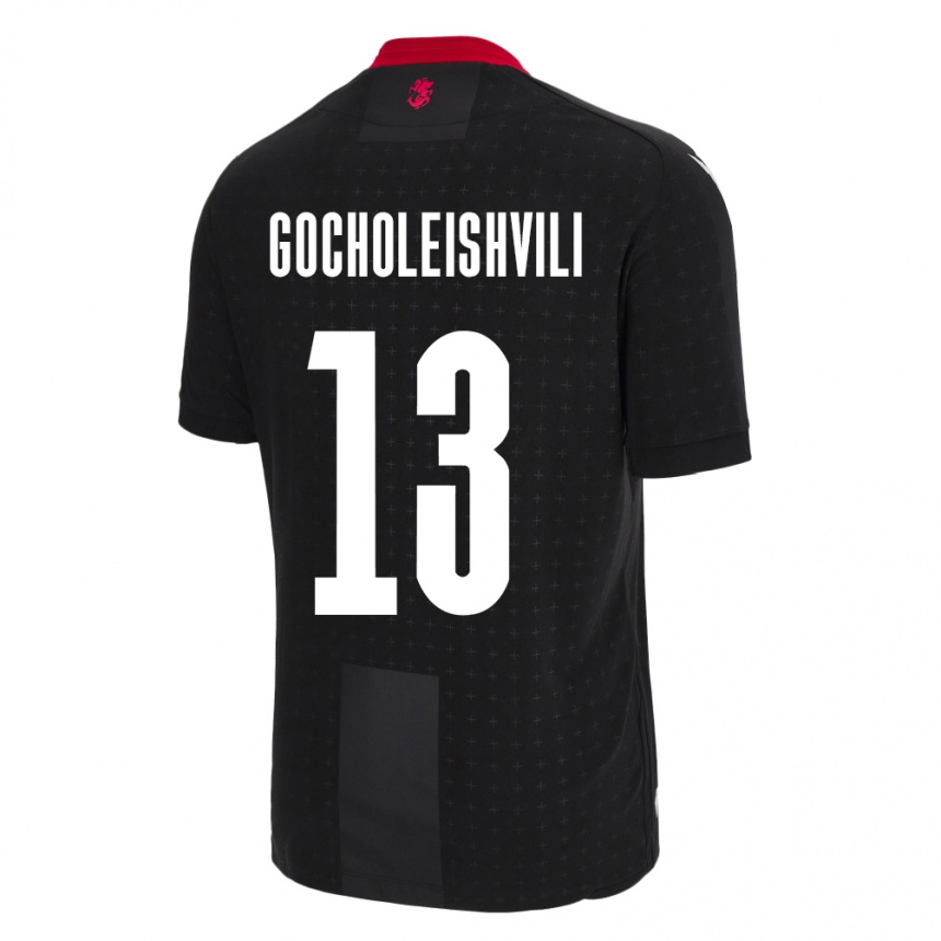 Vaikiškas Sakartvelas Giorgi Gocholeishvili #13 Juoda Išvykos Marškinėliai 24-26 T-Shirt