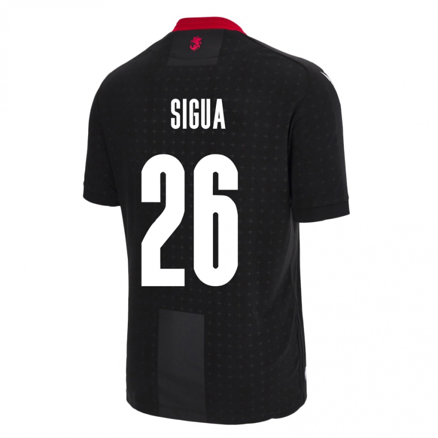 Vaikiškas Sakartvelas Gabriel Sigua #26 Juoda Išvykos Marškinėliai 24-26 T-Shirt