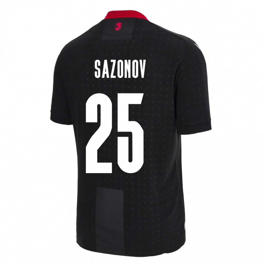 Vaikiškas Sakartvelas Saba Sazonov #25 Juoda Išvykos Marškinėliai 24-26 T-Shirt