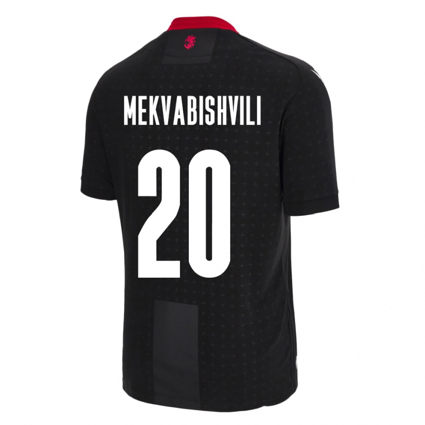 Vaikiškas Sakartvelas Anzor Mekvabishvili #20 Juoda Išvykos Marškinėliai 24-26 T-Shirt