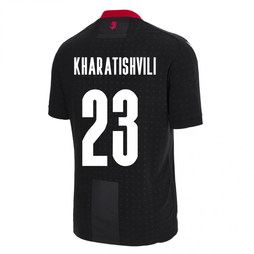 Vaikiškas Sakartvelas Luka Kharatishvili #23 Juoda Išvykos Marškinėliai 24-26 T-Shirt