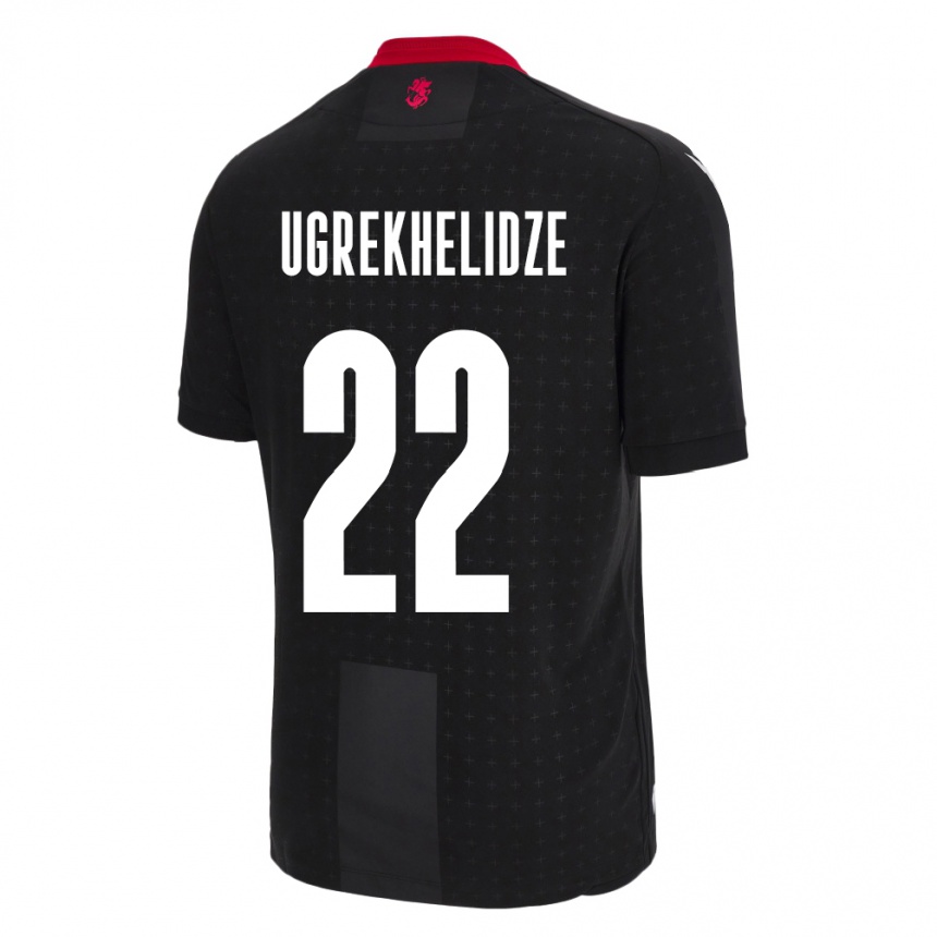 Vaikiškas Sakartvelas Nikoloz Ugrekhelidze #22 Juoda Išvykos Marškinėliai 24-26 T-Shirt