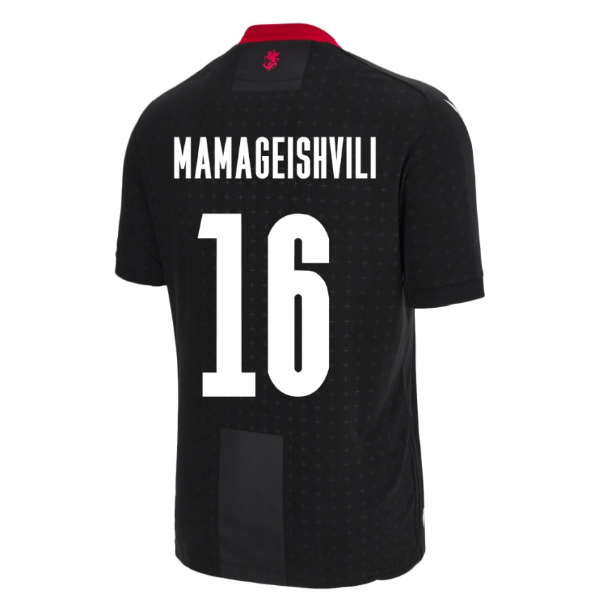 Vaikiškas Sakartvelas Gizo Mamageishvili #16 Juoda Išvykos Marškinėliai 24-26 T-Shirt