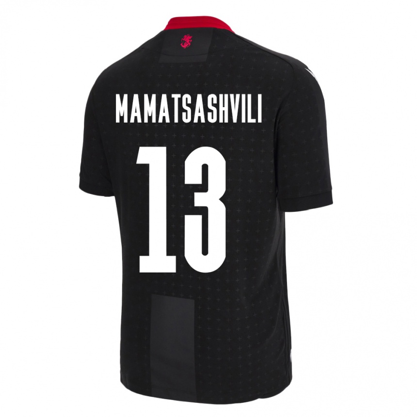 Vaikiškas Sakartvelas Saba Mamatsashvili #13 Juoda Išvykos Marškinėliai 24-26 T-Shirt