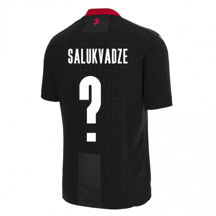 Vaikiškas Sakartvelas Luka Salukvadze #0 Juoda Išvykos Marškinėliai 24-26 T-Shirt