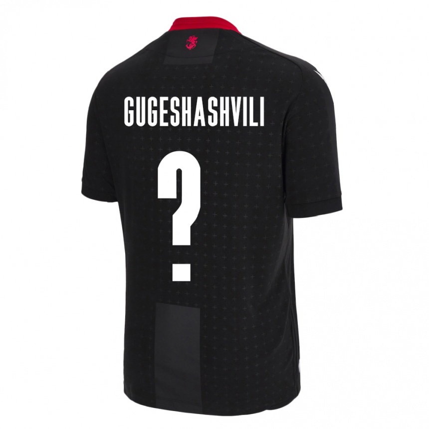 Vaikiškas Sakartvelas Zaza Gugeshashvili #0 Juoda Išvykos Marškinėliai 24-26 T-Shirt