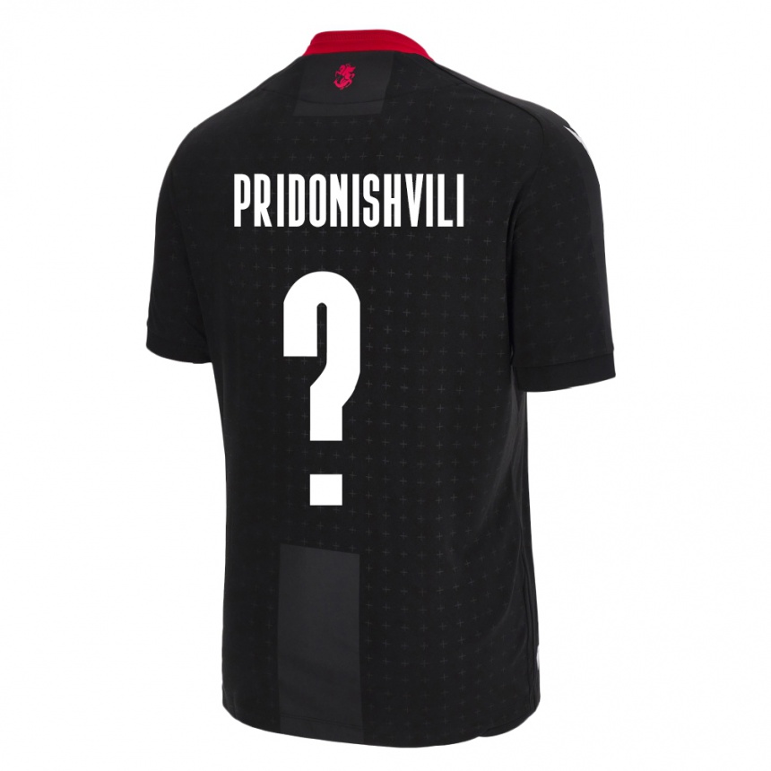 Vaikiškas Sakartvelas Luka Pridonishvili #0 Juoda Išvykos Marškinėliai 24-26 T-Shirt