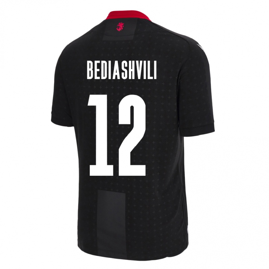 Vaikiškas Sakartvelas Giorgi Bediashvili #12 Juoda Išvykos Marškinėliai 24-26 T-Shirt