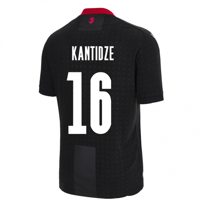 Vaikiškas Sakartvelas Nikoloz Kantidze #16 Juoda Išvykos Marškinėliai 24-26 T-Shirt