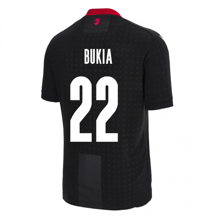 Vaikiškas Sakartvelas Davit Bukia #22 Juoda Išvykos Marškinėliai 24-26 T-Shirt