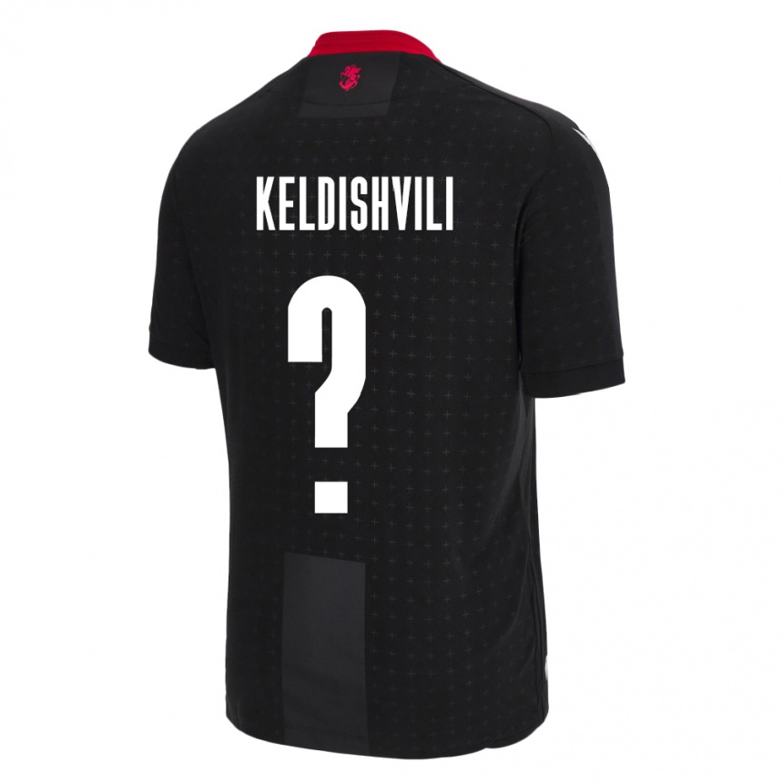 Vaikiškas Sakartvelas Davit Keldishvili #0 Juoda Išvykos Marškinėliai 24-26 T-Shirt