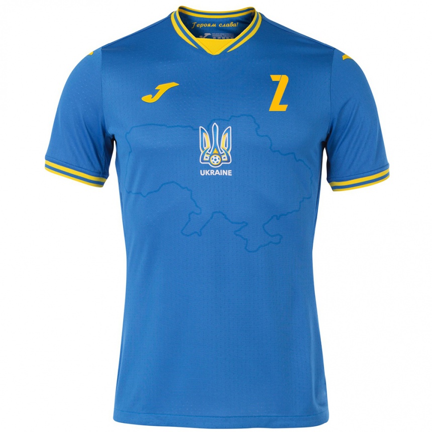 Vaikiškas Ukraina Vitaliy Roman #2 Mėlyna Išvykos Marškinėliai 24-26 T-Shirt