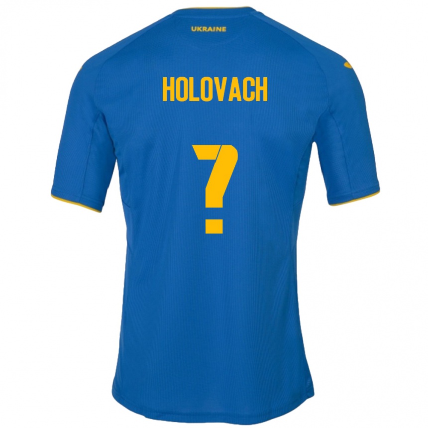 Vaikiškas Ukraina Viktoriya Holovach #0 Mėlyna Išvykos Marškinėliai 24-26 T-Shirt