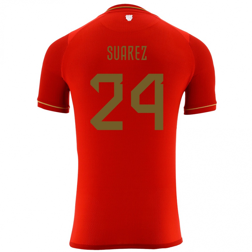 Vaikiškas Bolivija Marcelo Suárez #24 Raudona Išvykos Marškinėliai 24-26 T-Shirt