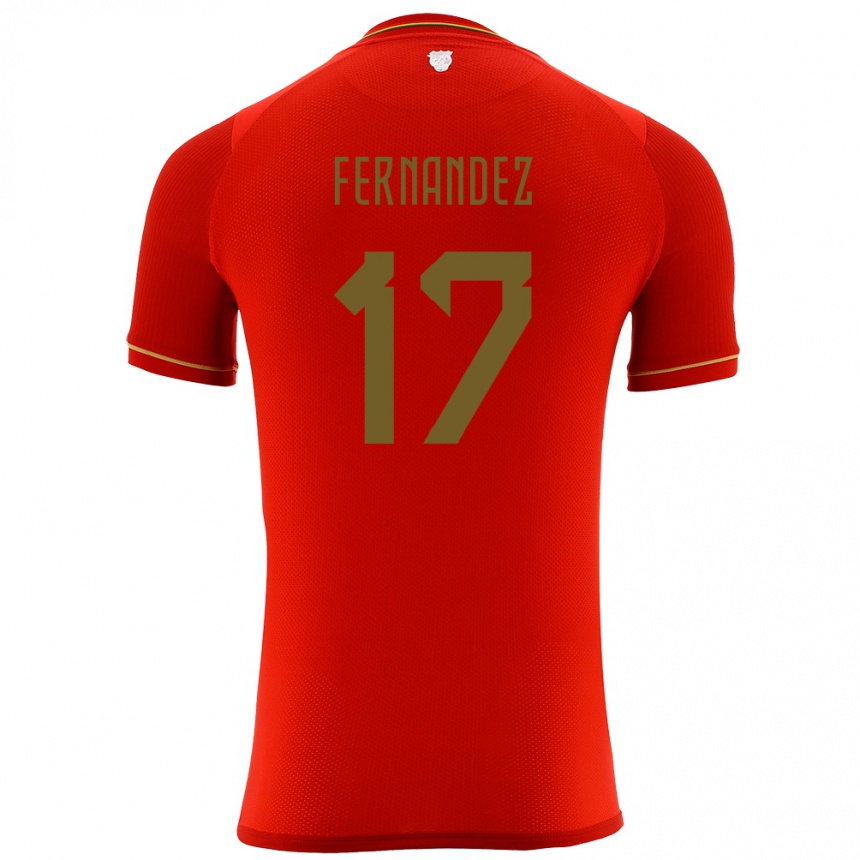 Vaikiškas Bolivija Roberto Fernández #17 Raudona Išvykos Marškinėliai 24-26 T-Shirt