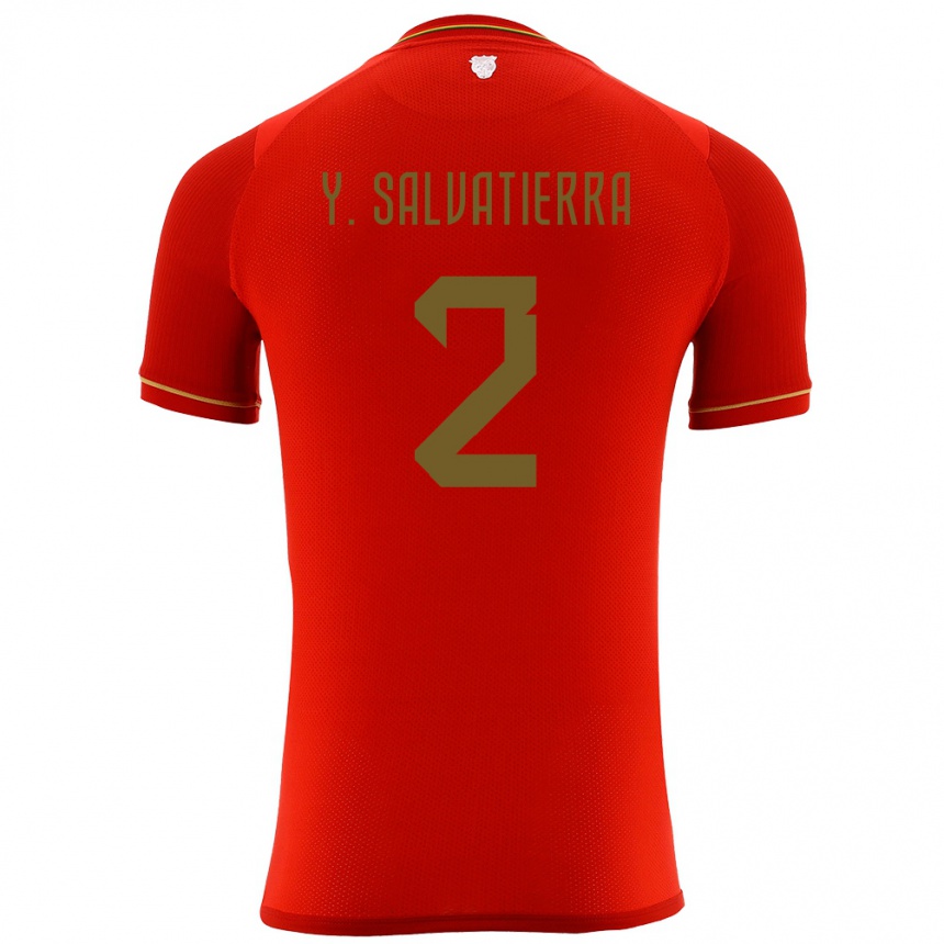 Vaikiškas Bolivija Yuditaz Jimena Salvatierra #2 Raudona Išvykos Marškinėliai 24-26 T-Shirt