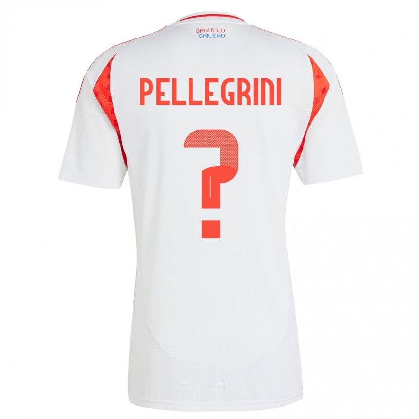 Vaikiškas Čilė Maya Pellegrini #0 Baltas Išvykos Marškinėliai 24-26 T-Shirt