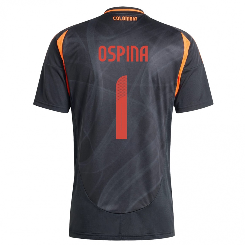 Vaikiškas Kolumbija David Ospina #1 Juoda Išvykos Marškinėliai 24-26 T-Shirt