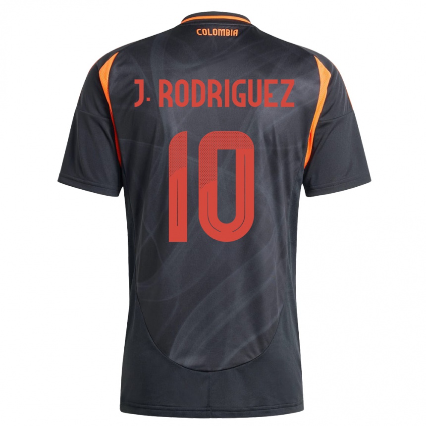 Vaikiškas Kolumbija James Rodríguez #10 Juoda Išvykos Marškinėliai 24-26 T-Shirt