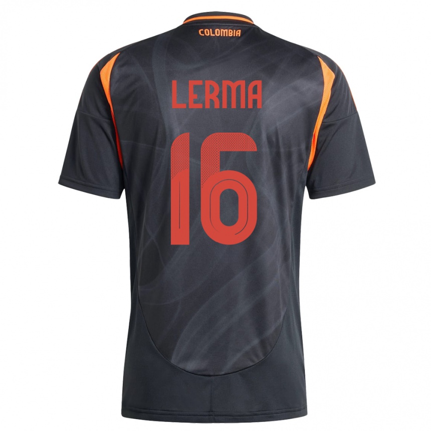 Vaikiškas Kolumbija Jefferson Lerma #16 Juoda Išvykos Marškinėliai 24-26 T-Shirt