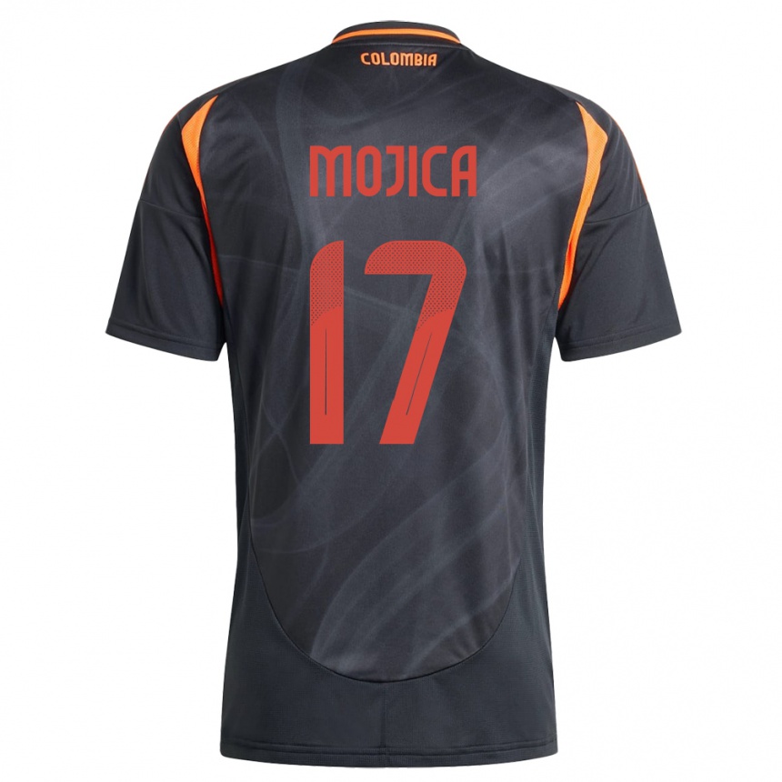 Vaikiškas Kolumbija Johan Mojica #17 Juoda Išvykos Marškinėliai 24-26 T-Shirt